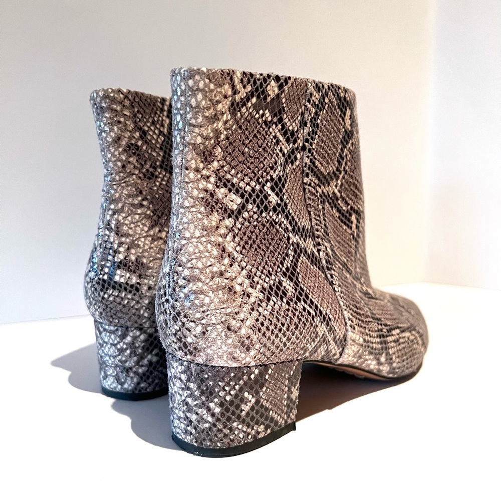 Corso Como Python Leather Pointed Block Heel Boot… - image 6